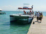 Ausflug Samana  Die Barcadi Insel Cayo Levantado mit unserem Boot (DOM).